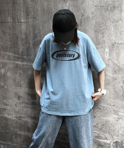 DEVICE select ストリート風 ルーズスタイル 半袖Ｔシャツ メンズ レディース