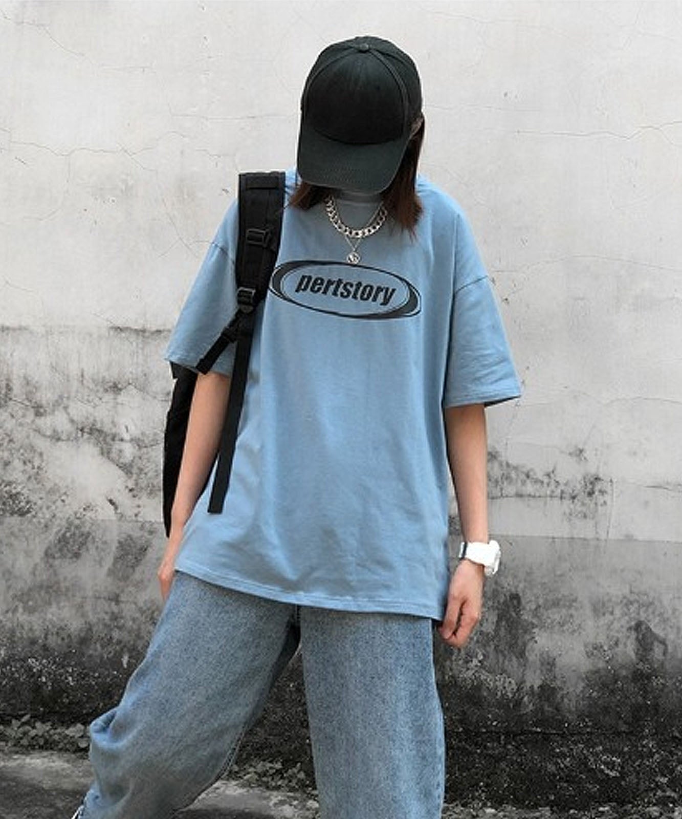 DEVICE select ストリート風 ルーズスタイル 半袖Ｔシャツ メンズ レディース