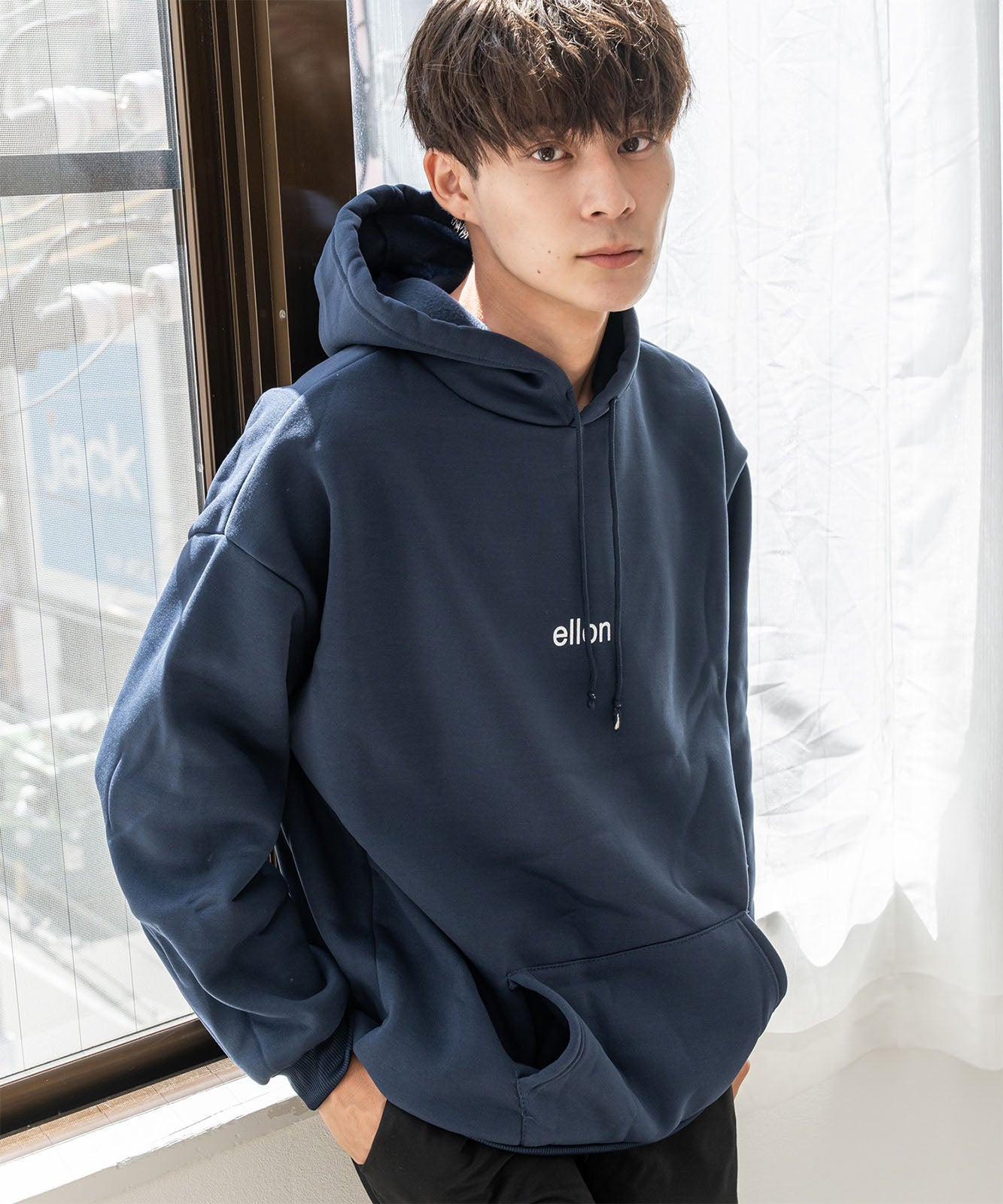 DEVICE select 韓国スタイル ビッグシルエット フーディ パーカー メンズ レディース ユニセックス