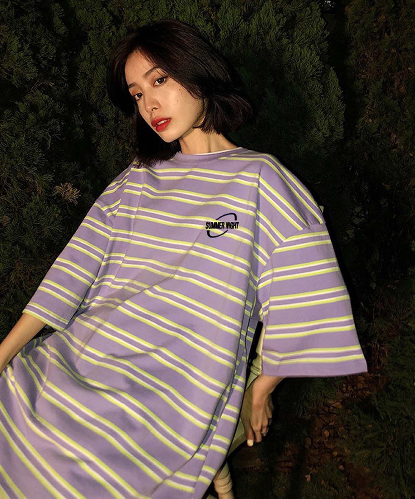DEVICE select ビッグシルエット ボーダーTシャツ メンズ レディース ユニセックス