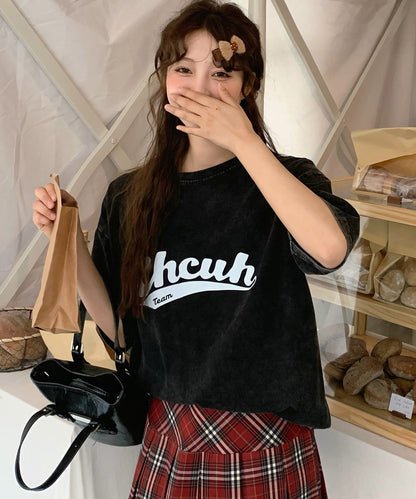 DEVICE select ビッグシルエット ジャンキープリント ピグメント 半袖 Tシャツ 古着風 フライドポテト カレッジロゴ メンズ レディース ユニセックス