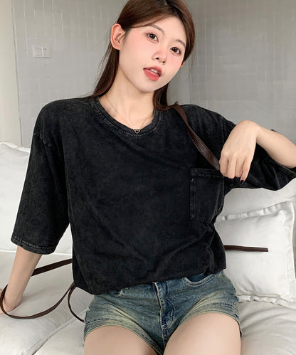 DEVICE select ビッグシルエット ジャンキープリント ピグメント 半袖 Tシャツ 古着風 フライドポテト カレッジロゴ メンズ レディース ユニセックス
